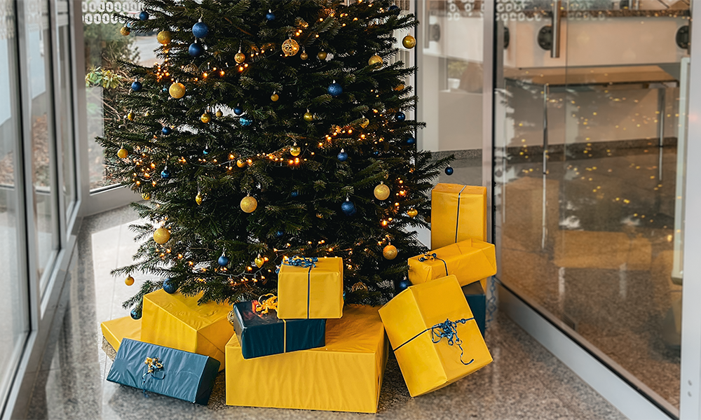 Der Weihnachtsbaum der Ohra Energie GmbH 2025.