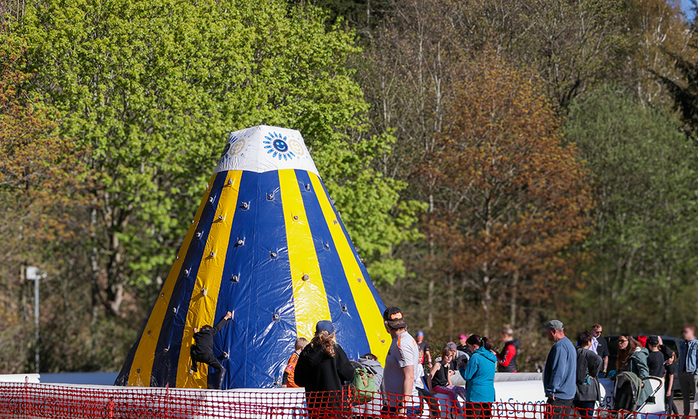 Der Kletterberg der Ohra Energie war für die kleinen Gäste ein besonderes Highlight.