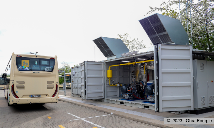Die Biogas-Erzeugungsanlage in Grabsleben