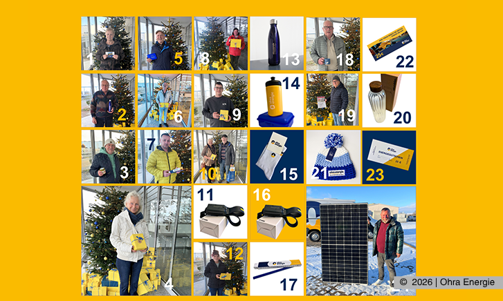 Adventskalender - alle Geschenke und Gewinner