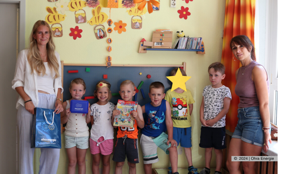 Übergabe des Vorschulpaketes an den Kindergarten in Luisenthal