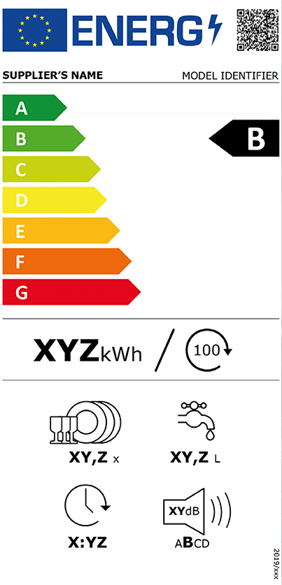 Energielabel für Kühl- und Gefriergeräte